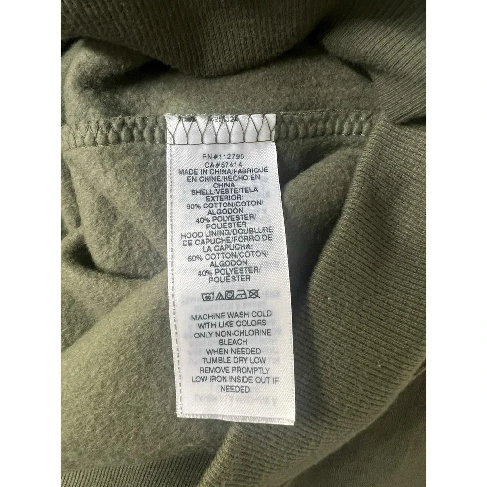 True Religion Radiant Buddha Zip Hoodie Olive Green Mens Small 92KBBGTFW49RGWP